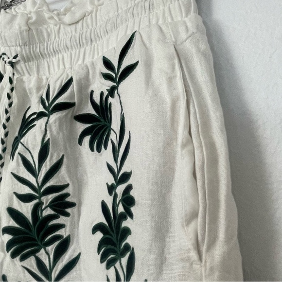 HOUSE OF HARLOW LINEN SHORTS EMBROIDERED - Picture 7 of 8